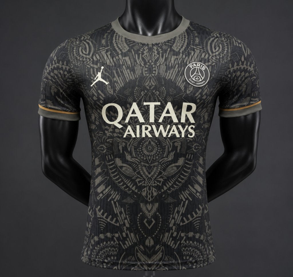 Player Version 26/27 Paris Saint-Germain Black with Tribal Pattern Special Edition Jersey