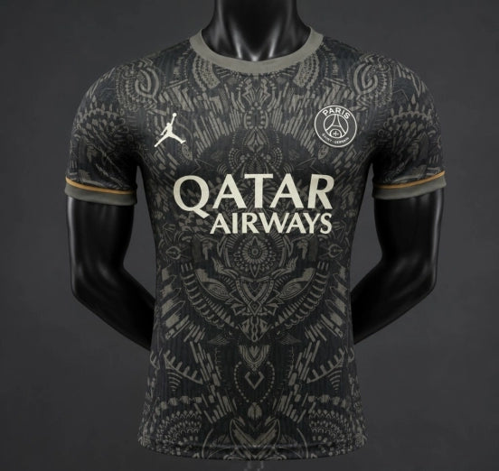 Player Version 26/27 Paris Saint-Germain Black with Tribal Pattern Special Edition Jersey