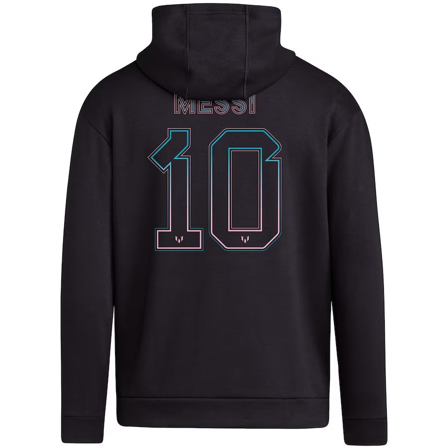 Inter Miami Messi x adidas Name & Number Fleece Pullover Hoodie