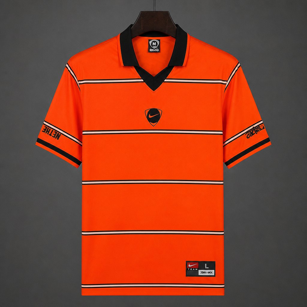 Netherlands x Travis Scott Cactus Jack Total 90 Retro Orange/Black Jersey