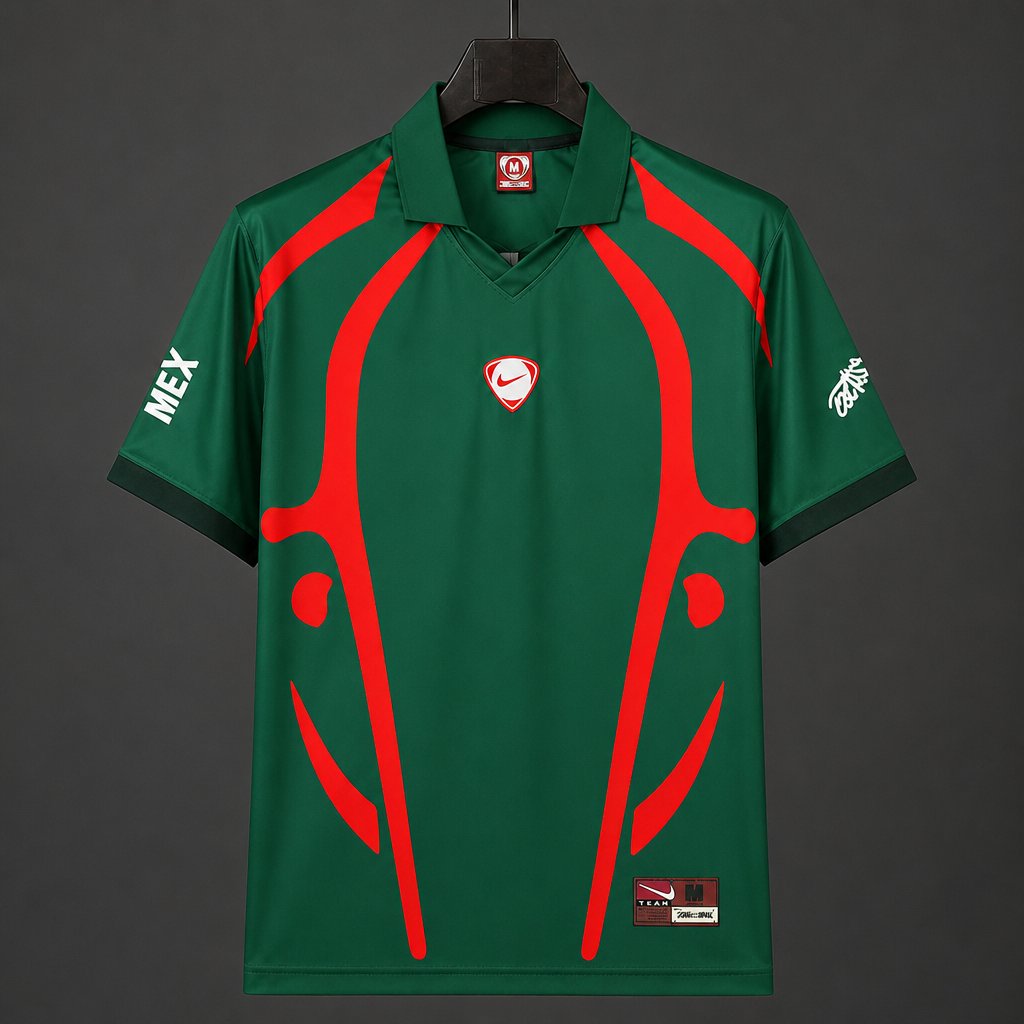 Mexico x Travis Scott Cactus Jack Total 90 Retro Dark Green Jersey