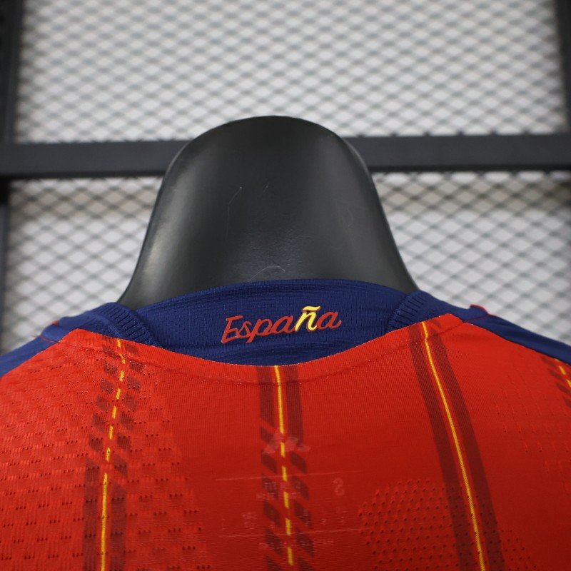 Star Player Version 2026 Spain Home Jersey With Champion Patch