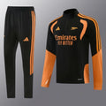 26/27 Arsenal Black Half Zipper Jacket Tracksuit + Long Pants