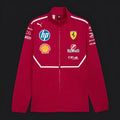 F1 Scuderia Ferrari Red with White Stripe Team Jacket