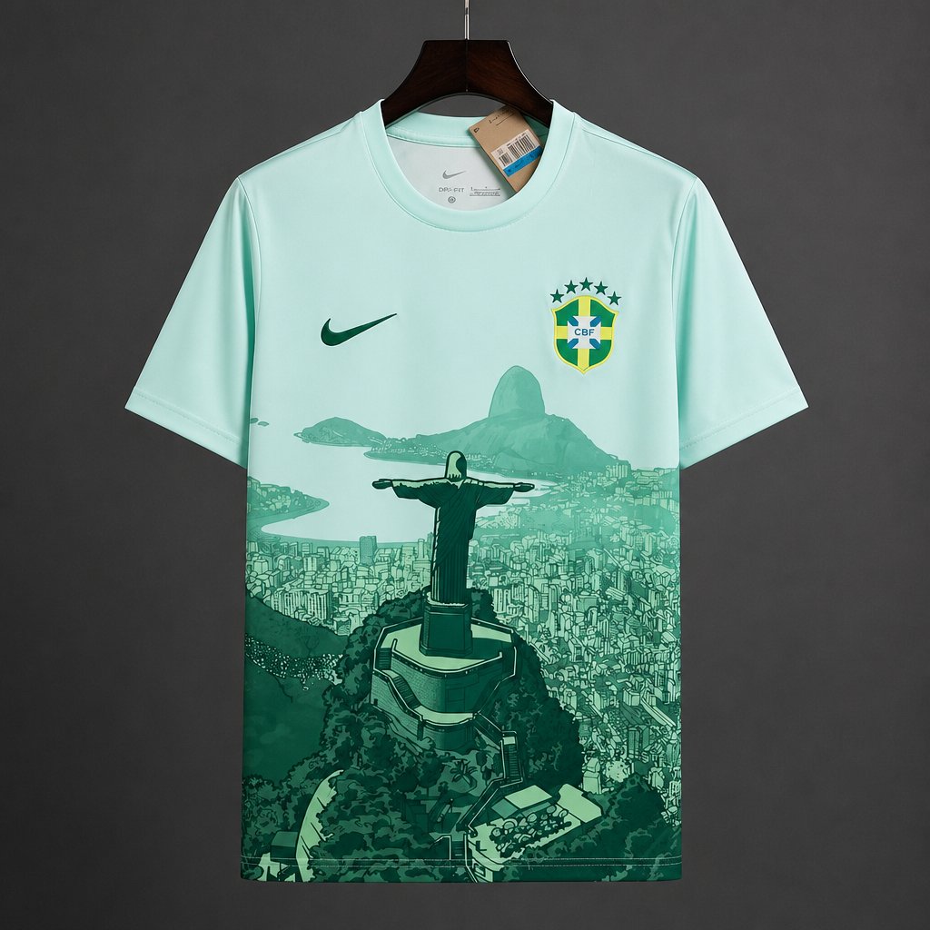 Brazil Special‑edition Light‑green Jersey