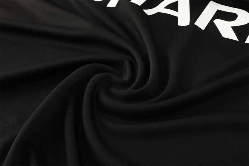 Retro 98/99 Manchester United Black Half Zipper Jacket