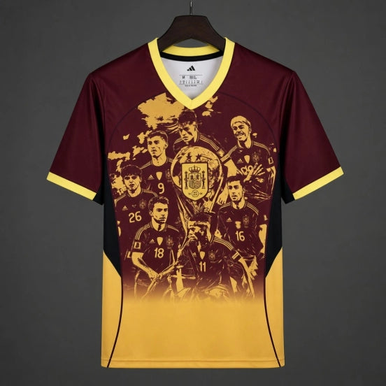 Spain World Cup Champion Wine Special Jersey