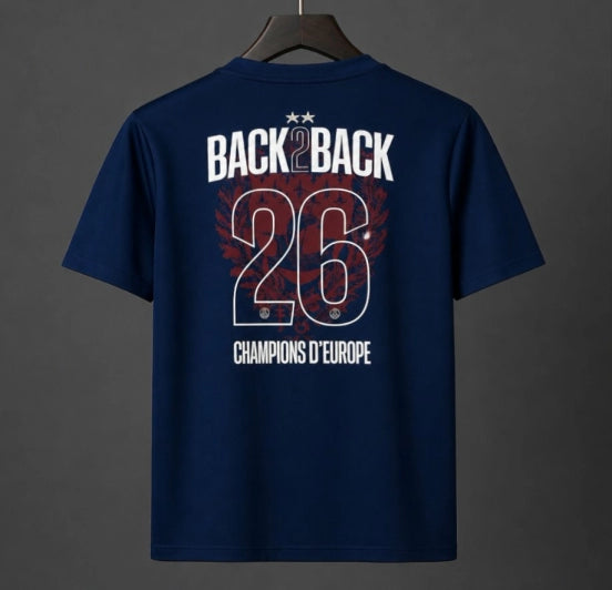 Stars 25/26 PSG Home Jersey With Back 2 Back Champion Printing