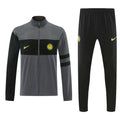 26/27 Inter Milan Grey & Black Full Zipper Jacket Tracksuit + Long Pants