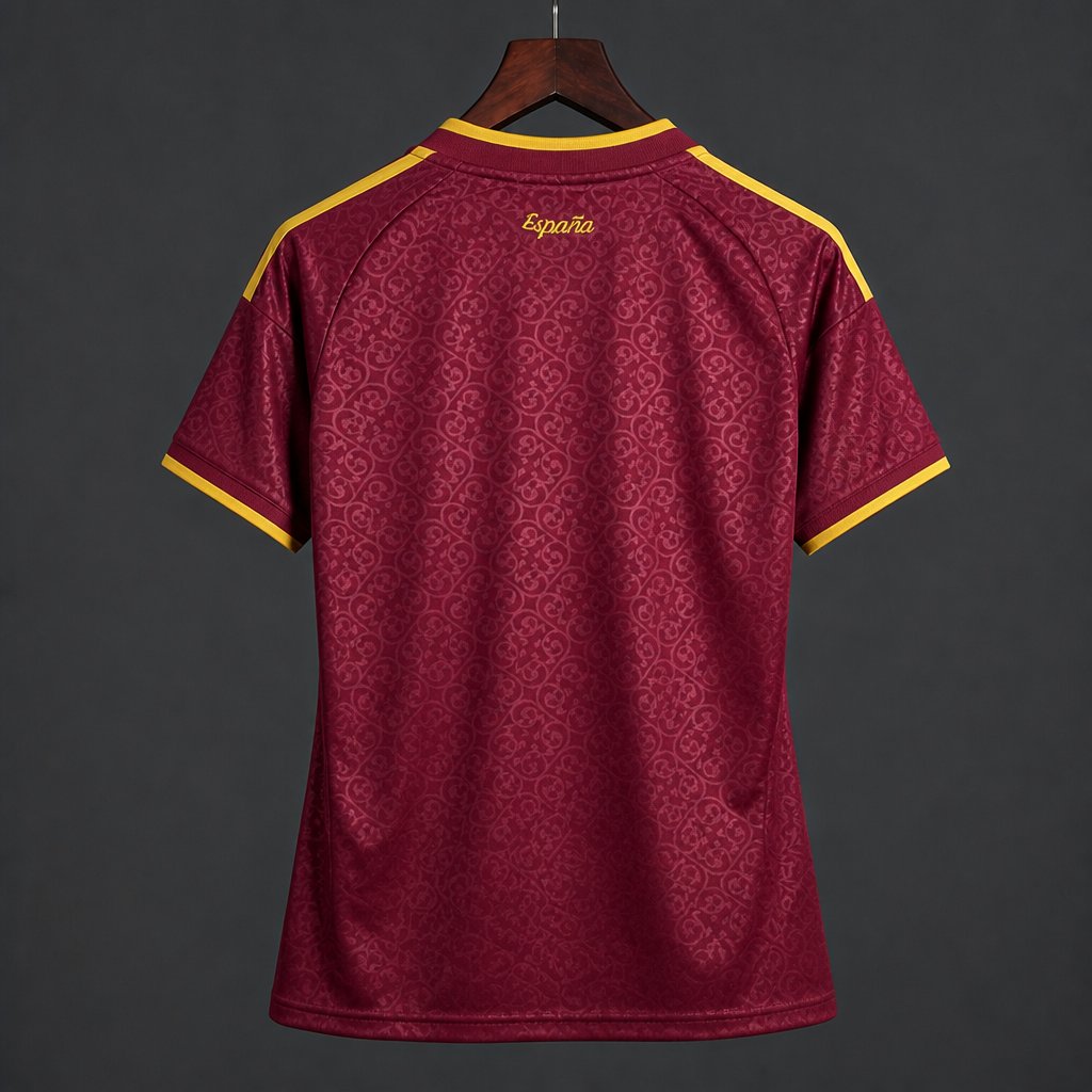 Star 2026 Womens Spain Away Red Special Edition Jersey With Champion Patch