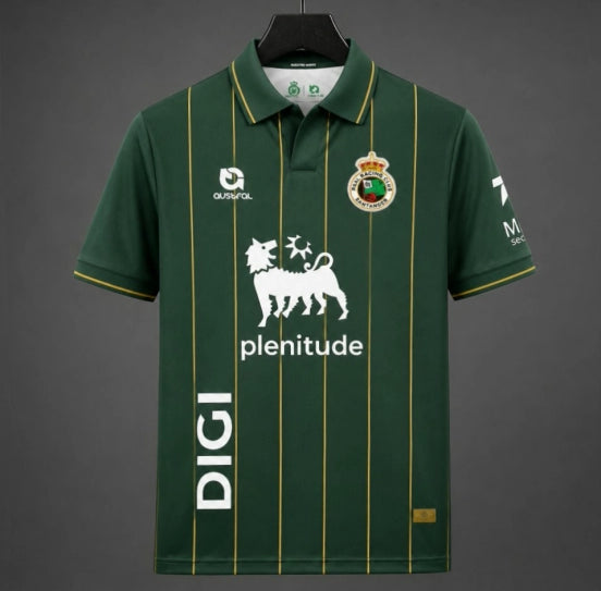 26/27 Racing de Santander Away Green Stripes Jersey