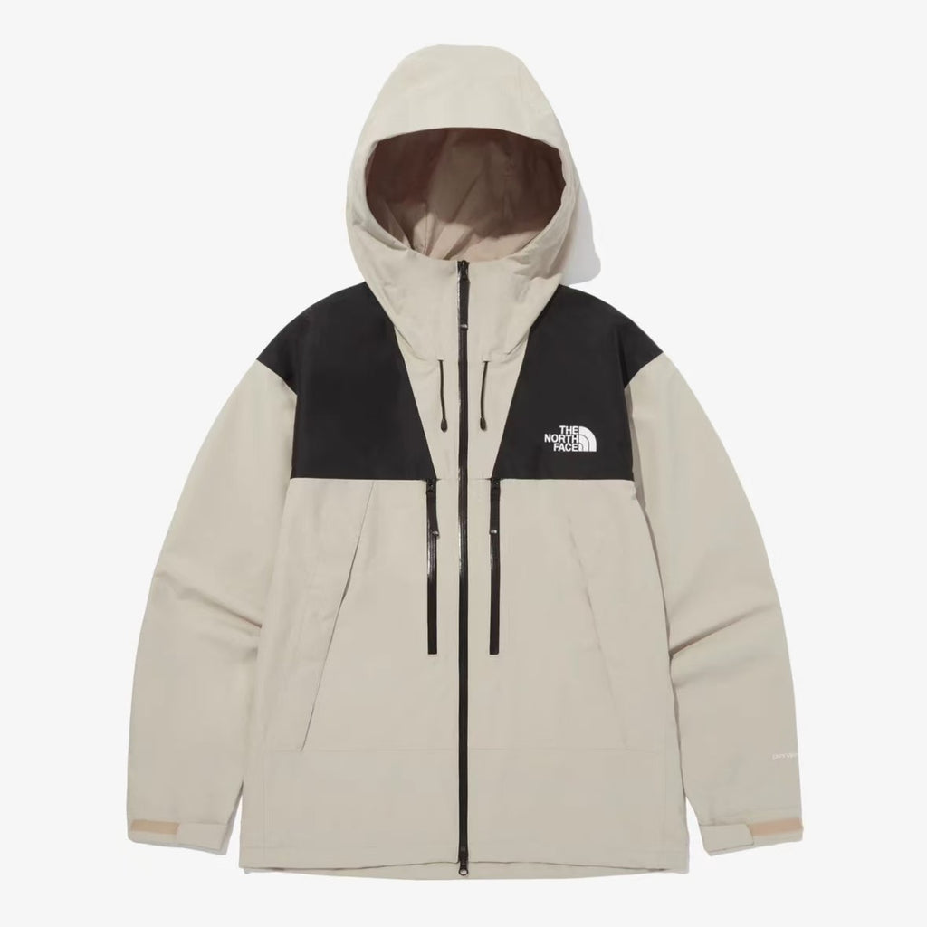 The North Face Summit Series Technical Jacket - Cream/Black Colorblock with Dual-Zip Design