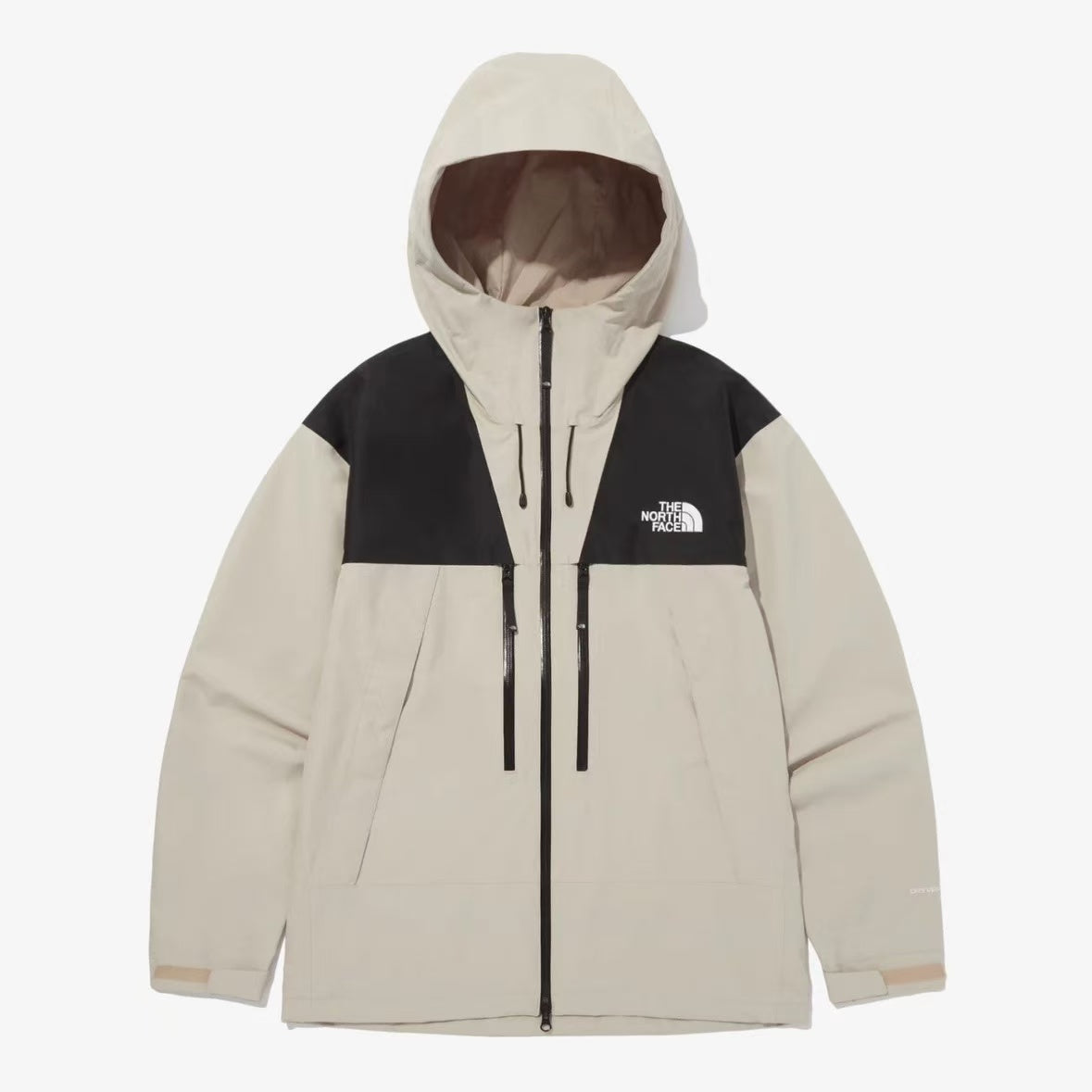 The North Face Summit Series Technical Jacket - Cream/Black Colorblock with Dual-Zip Design