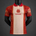 Player Version 2026 Spain National Team Away Heritage Pattern Jersey