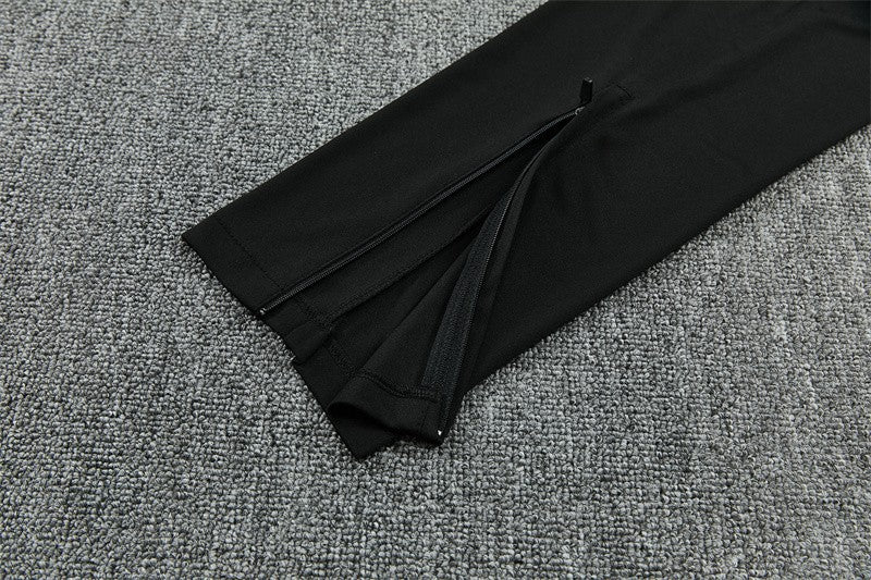 26/27 Brazil Black & Red Half Zipper Jacket Tracksuit + Long Pants