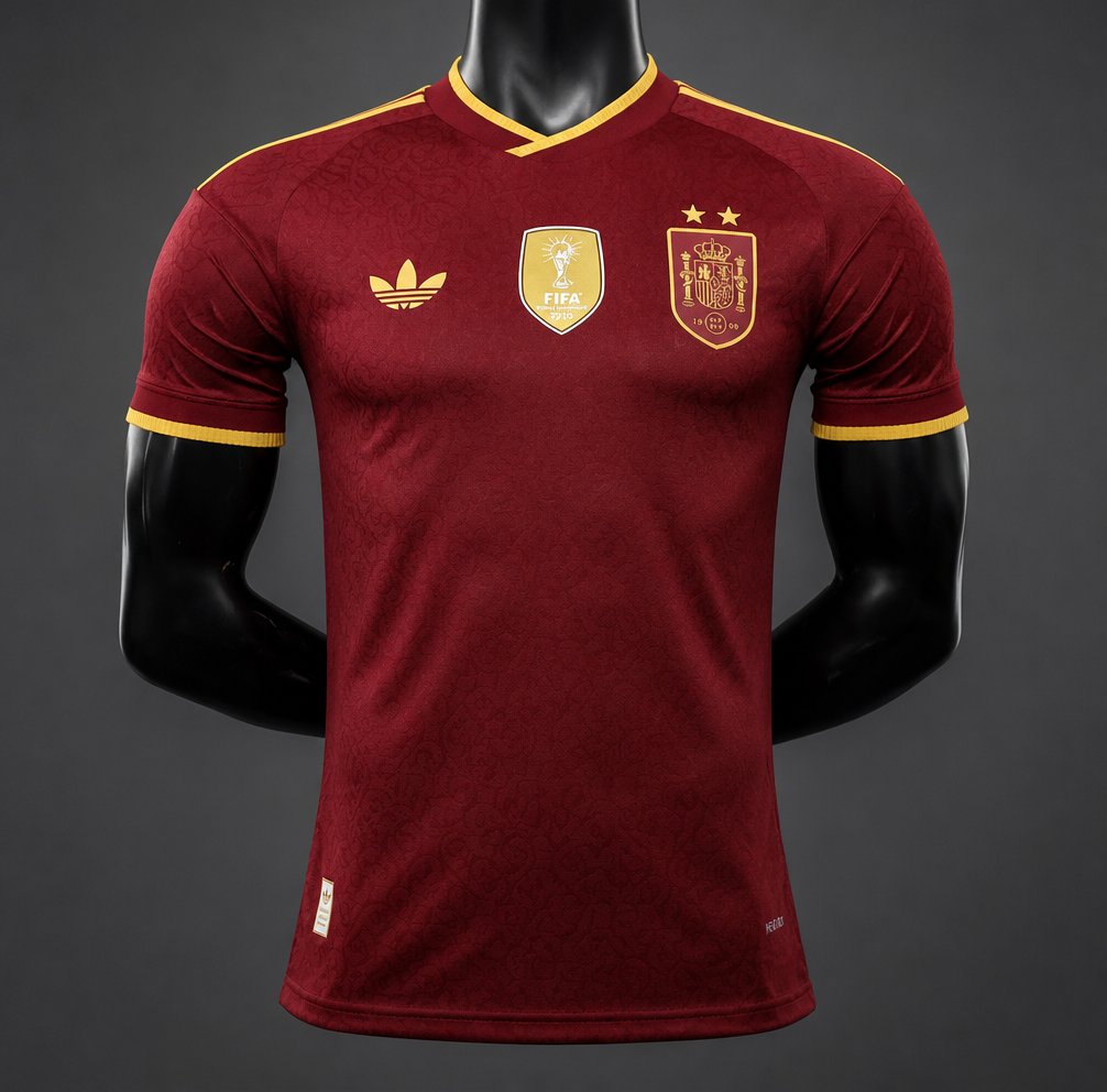 Player Version 26/27 Spain Third Burgundy Jersey