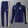 26/27 Real Madrid Navy Full Zipper Jacket Tracksuit + Long Pants