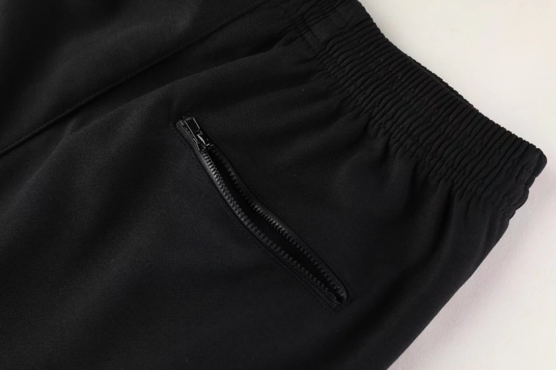 26/27 Juventus Black/White Full Zipper Hooded Jacket Tracksuit + Long Pants