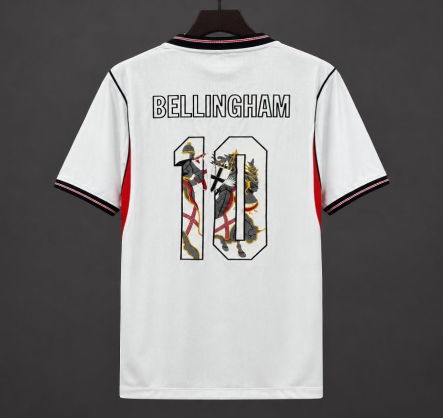 England Home Bellingham With Stitched Name Number