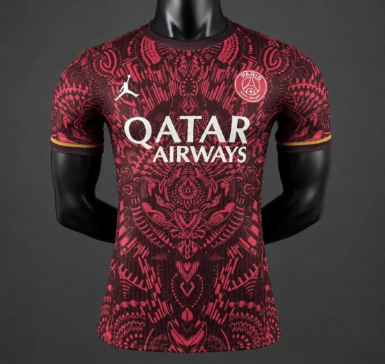 Player Version 26/27 Paris Saint-Germain Dark Red with Tribal Pattern Special Edition Jersey