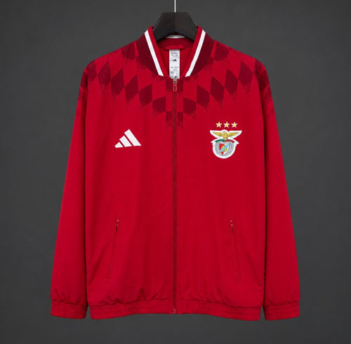 26/27 Benfica Red Full Zipper Windbreaker