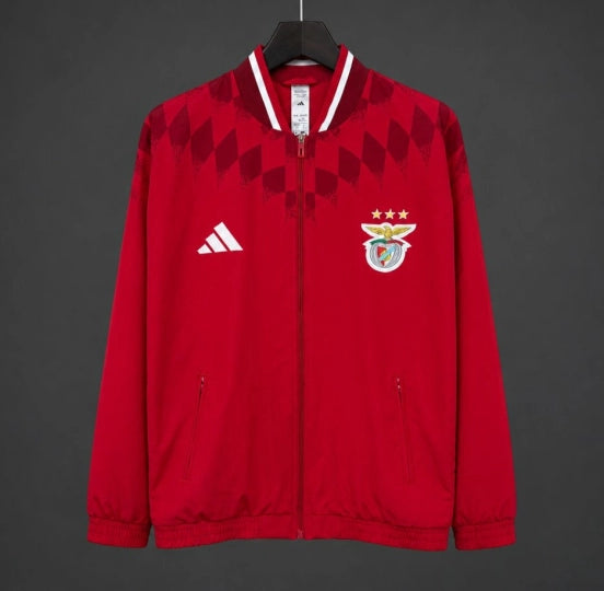 26/27 Benfica Red Full Zipper Windbreaker