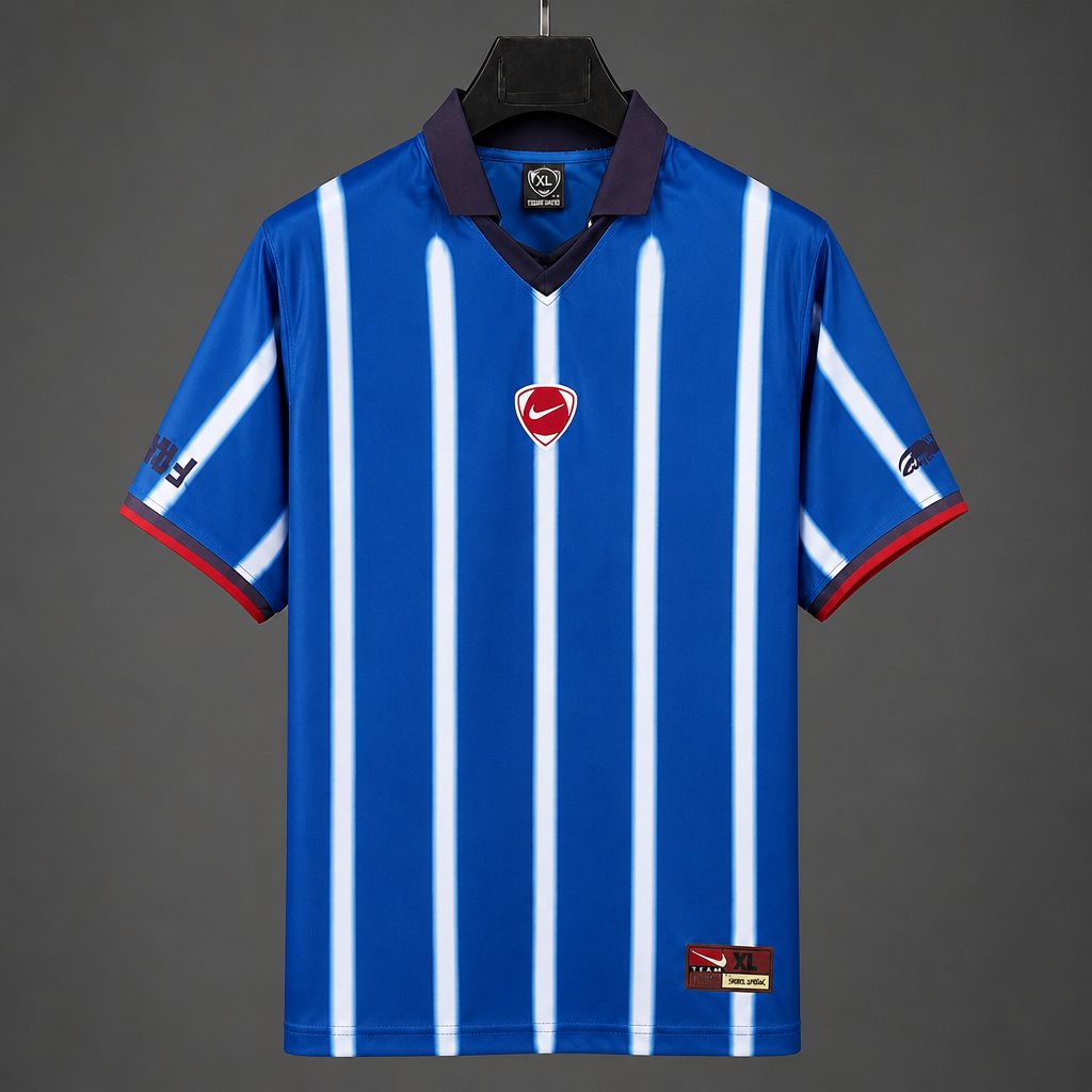 France x Travis Scott Cactus Jack Total 90 Retro Blue Stripe Jersey