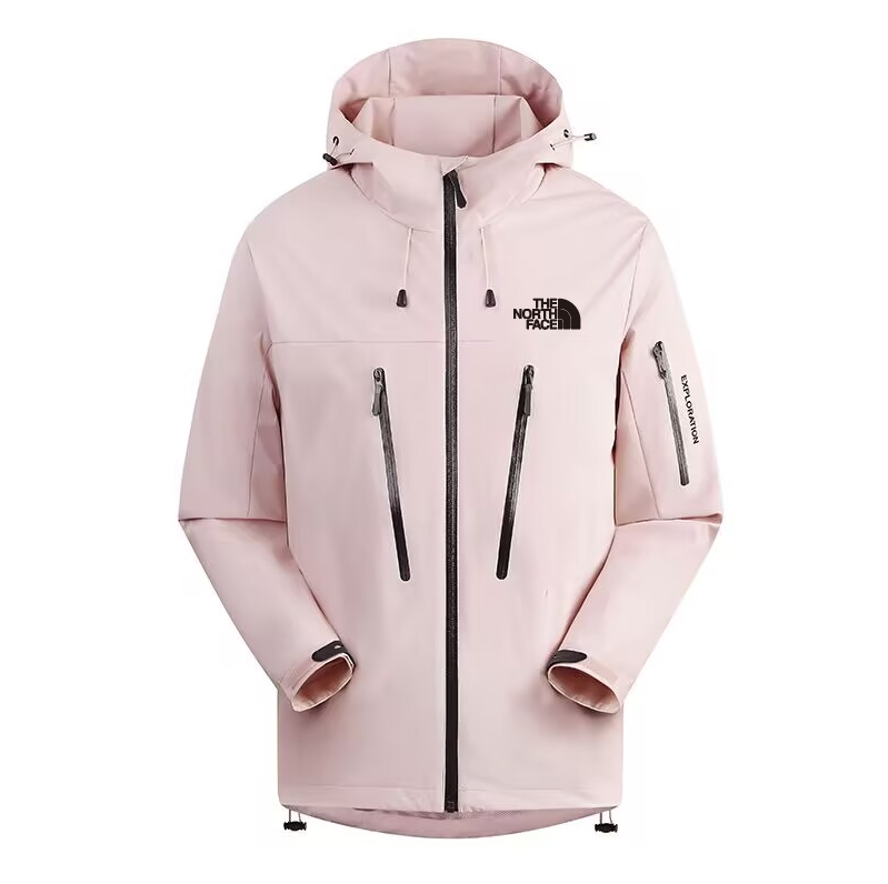 The North Face Pink Long Waterproof Jacket