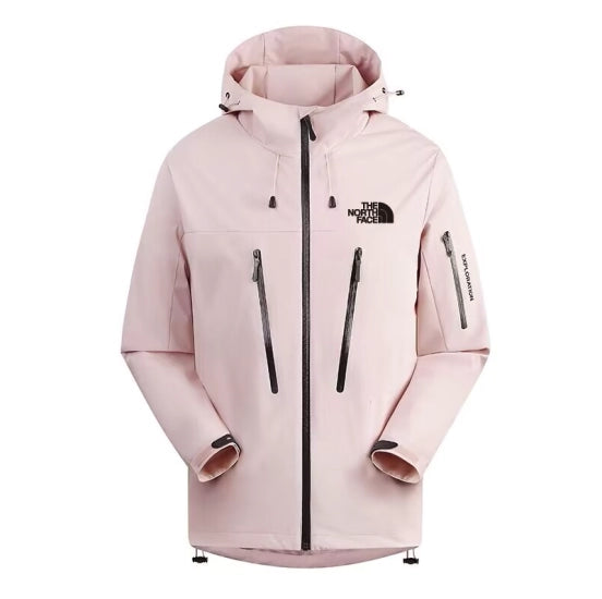 The North Face Pink Long Waterproof Jacket