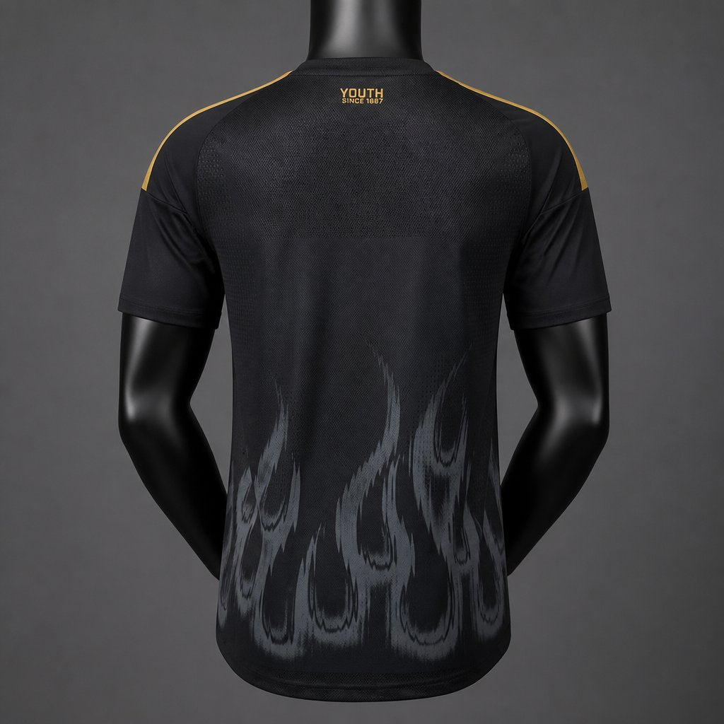 Player Version 26/27 Juventus Black & Gold with Flame Pattern Special Edition Jersey