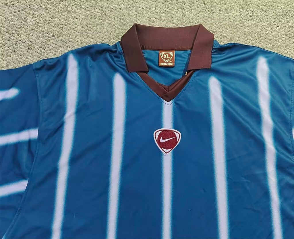 France x Travis Scott Cactus Jack Total 90 Retro Blue Stripe Jersey